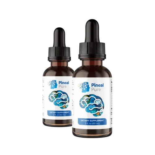 PinealPure focus and brain wellness liquid drop bottles